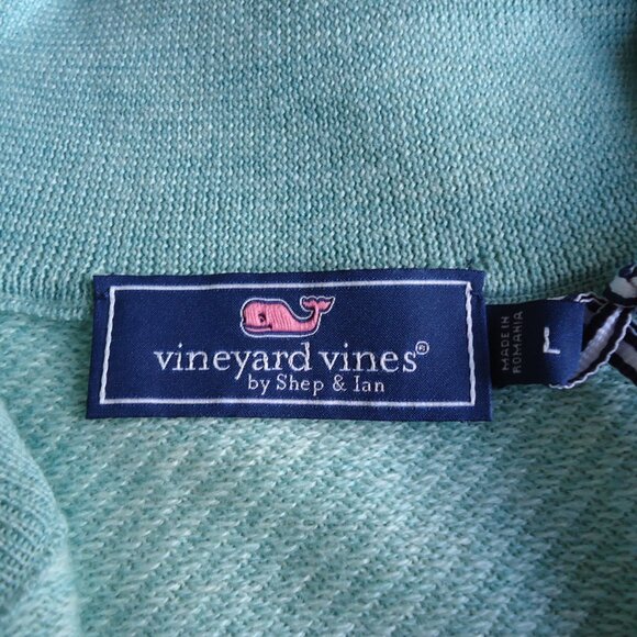 NWT Vineyard Vines Pullover L Twill Line 1/2 Zip Merino Wool - Picture 6 of 9